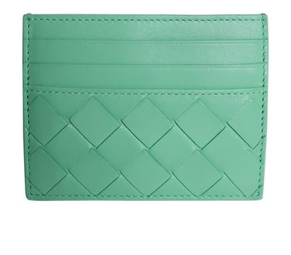 Bottega Veneta Intrecciato Card Holder, front view